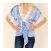 102 Blue Wrap Blouse S/M