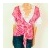 102 Fuchsia Wrap Blouse S/M