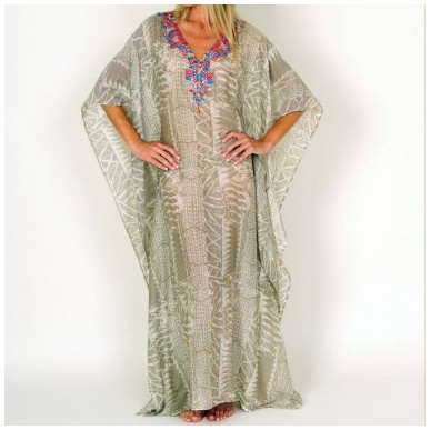 Long Printed Caftan